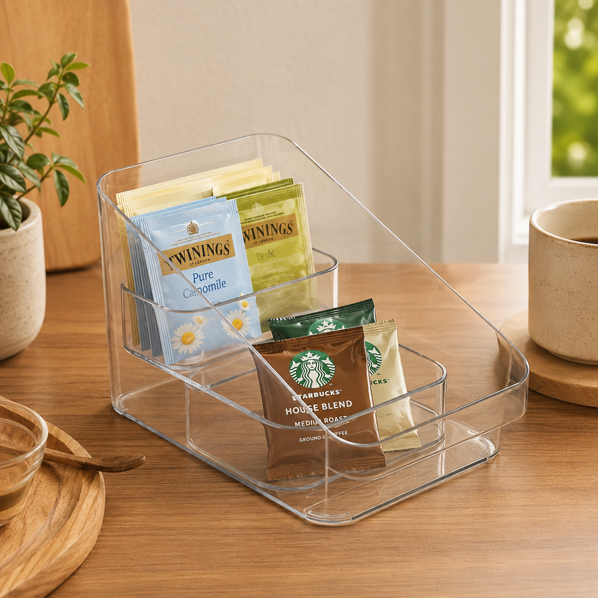 Clear Tiered Pantry Organizer