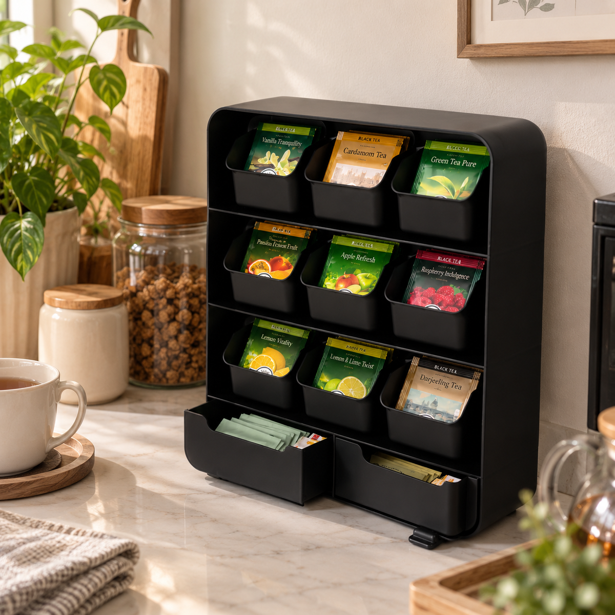 11-Drawer Tea Station Organizer